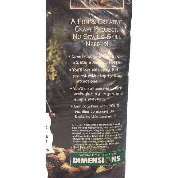 Christmastide Noah Christmas Craft Project Kit Bottle Buddies Dimensions 18100 - Picture 4 of 8